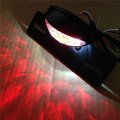 Xkh- Black Clear Led Integrated Tail Light Brake License Plate Fender Eliminator Tag Holder Compatible With Universal
