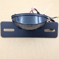Xkh- Black Clear Led Integrated Tail Light Brake License Plate Fender Eliminator Tag Holder Compatible With Universal
