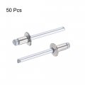 Uxcell Blind Rivets 304 Stainless Steel 5mm Diameter 8mm Grip Length Silver 50pcs