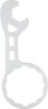 Ge Carbon Water Filter Wrench Allows For Easy Removal Of At-home Filtration System Various Models White Ucwrnch 