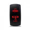 Ch4x4 Momentary Rocker Switch Winch In-out Symbol Red Led