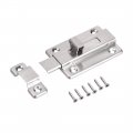 Uxcell Sliding Lock Barrel Bolt 4pcs 3-inch Stainless Steel Door Latch With Screws