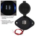 Dual Usb 3 1a Socket Adapter Charging Mount For Car Atv Utv