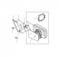 Allmakes Britpart Mirror Glass Mounting Adaptor Compatible With Land Rover Range P38 1999-2002 Part Stc4625