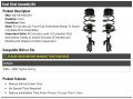 Front Strut And Coil Spring Assembly Set Of 2 Compatible With 2004-2006 Toyota Camry Excludes Se Adaptive Variable Suspension
