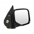 Ocpty Black Right Side Mirror Fit For 2006-2014 Honda Ridgeline Smooth Glass Manual Folding