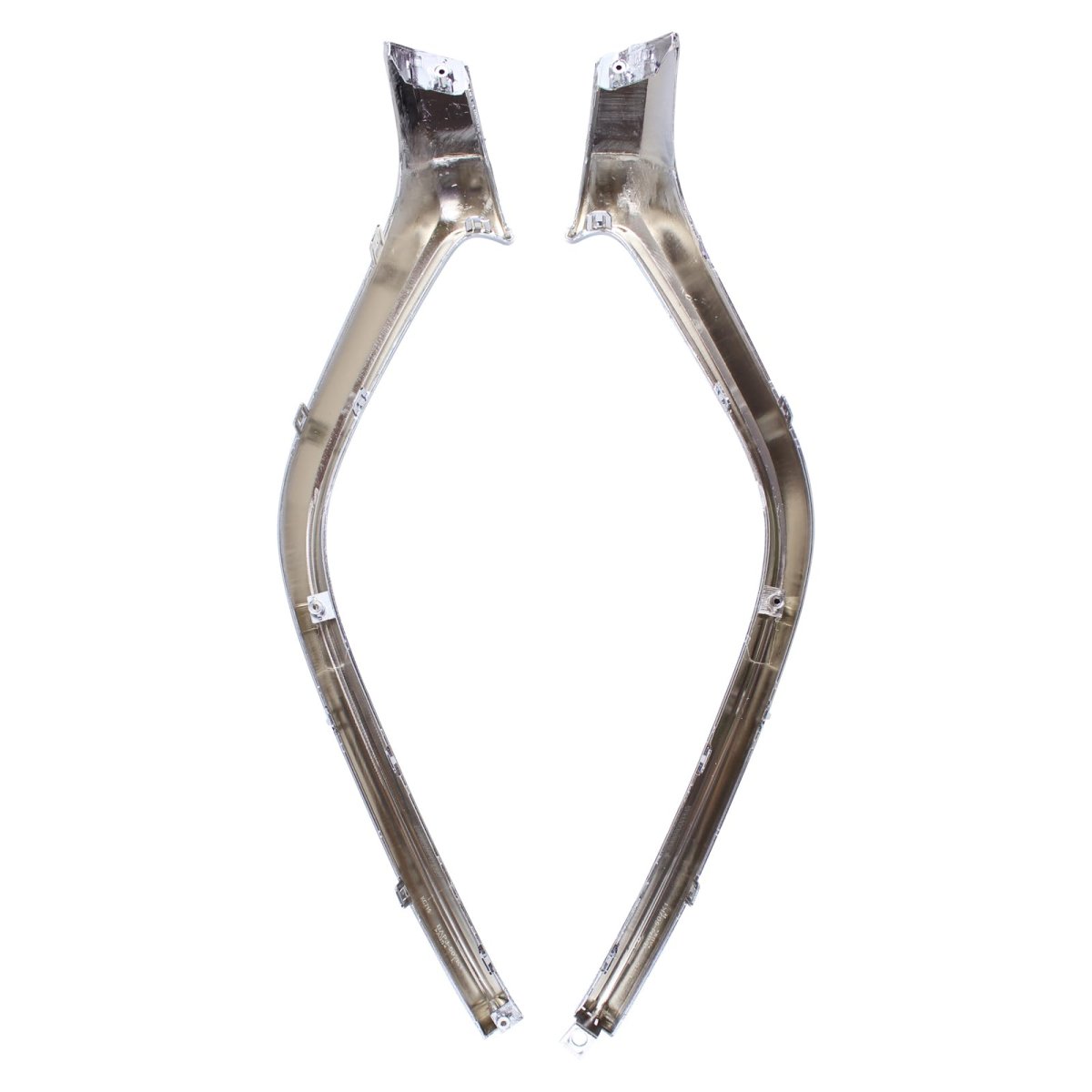 2pcs Chrome Front Bumper Grille Lower Molding For Mazda 3 2017 2018 Driver And Passenger Side Silver Bane-50-7k1