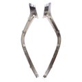 2pcs Chrome Front Bumper Grille Lower Molding For Mazda 3 2017 2018 Driver And Passenger Side Silver Bane-50-7k1