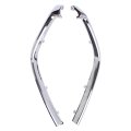 2pcs Chrome Front Bumper Grille Lower Molding For Mazda 3 2017 2018 Driver And Passenger Side Silver Bane-50-7k1