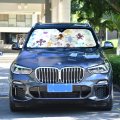 Vintage Heraldic Pattern With Lions Horses Griffins And Fleur De Lis Auto Car Windshield Sun Shade Window Uv Ray Visor