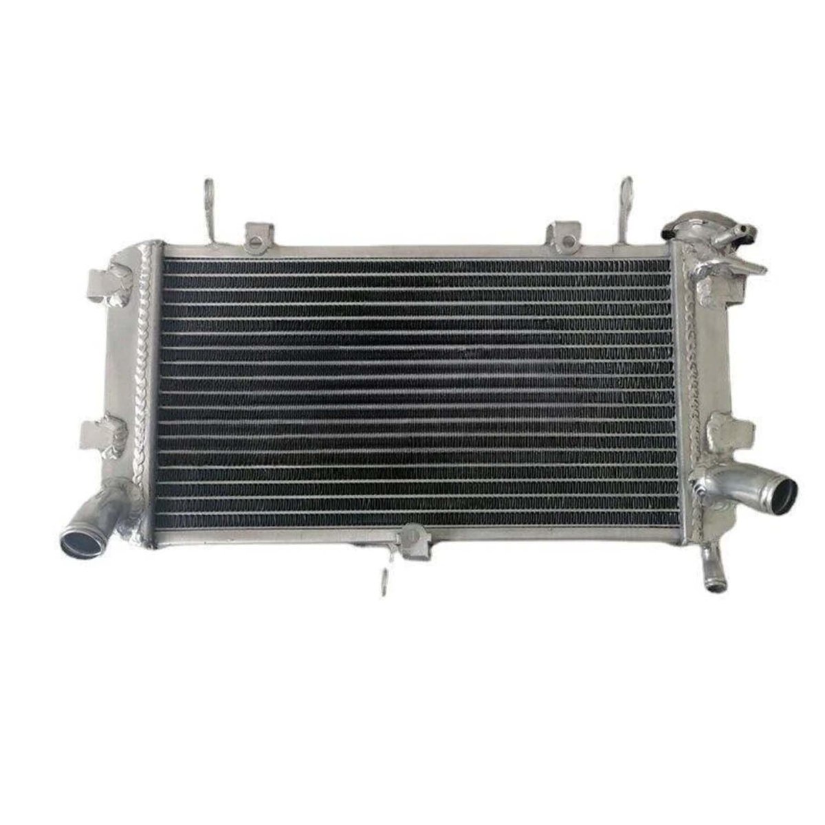 Aluminum Radiator Replacement For Gsr750 2011 2012 2013 2014 2015 2016 Chrome Finish Reinforced Frame Motorcycle Cooling System