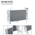 Aluminum Radiator Replacement For Gsr750 2011 2012 2013 2014 2015 2016 Chrome Finish Reinforced Frame Motorcycle Cooling System