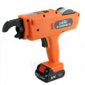 Automatic Rebar Tier 8-34mm Tying Machine Orange Handheld Bender Tool Charged Gun Reinforcing Steel Strapping With Pliers 