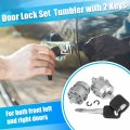 X Autohaux 1 Pair Door Lock Cylinder Set W 2 Keys Ford F150 F250 F350 F450 Explorer Expedition Ranger E150 E250 E350 For