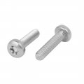Uxcella M6 X 25mm 316 Stainless Steel Round Torx Head Machine Screw Silver Tone 6pcs