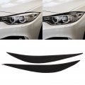 Headlight Eyebrow Front Trim Headlamp Eyelid Cover Sticker Piano Black For 4 Series F32 F33 F36 2012a 2020