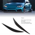 Headlight Eyebrow Front Trim Headlamp Eyelid Cover Sticker Piano Black For 4 Series F32 F33 F36 2012a 2020