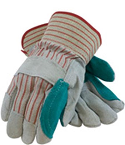 Red Steer A320 Gray Large Nylon Full Fingered Work & General Purpose Gloves PRICE is per PAIR A320-L PVC Palm Only Coating 