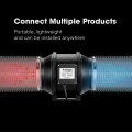 Flexible Aluminum Ducting 8 In X 25 Ft With 2 Clamps High Temp Black Ventilation Hose For Dryers And Inline Duct Fans
