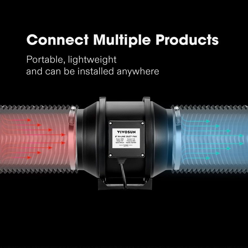 Flexible Aluminum Ducting 8 In X 25 Ft With 2 Clamps High Temp Black Ventilation Hose For Dryers And Inline Duct Fans