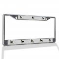 Fastasticdeals Metal Insert License Plate Frame Rottweiler Dog A Weatherproof Car Accessories Chrome 2 Holes Solid 