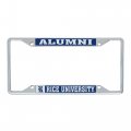 Rice University Owls Metal License Plate Frame For Front Or Back Of Car Officially Licensed Alumni 