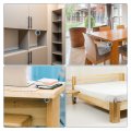 4pcs Removable Corner Brace Metal Butterfly L Brackets Right Angle Support With Screws For Shelves Cabinets Wood Furniture 