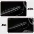 X Autohaux Power Window Switch Control Panel Cover Sticker Trim For Honda Civic 2016-2021 Abs Carbon Fiber Pattern Black 4 Pcs