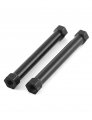 Aexit 10pcs M3 Electrical Equipment X 45 6dia Female Thread Hexagonal Aluminum Column For Quadcopter Black