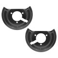 Secos 2pcs Front Brake Dust Shields Left And Right Side Black For Dodge Ram 1500 2002-2010 68232018aa 68232019aa
