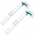 Uxcell 3mm And 4mm Extra Long Arm T-handle Hex Key Wrench Set Chrome Finish