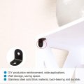 Uxcell 24pcs Angle Bracket Stainless Steel 20x20mm Black Corner Brace Fastener L Shaped Right Brackets Protector With Screws