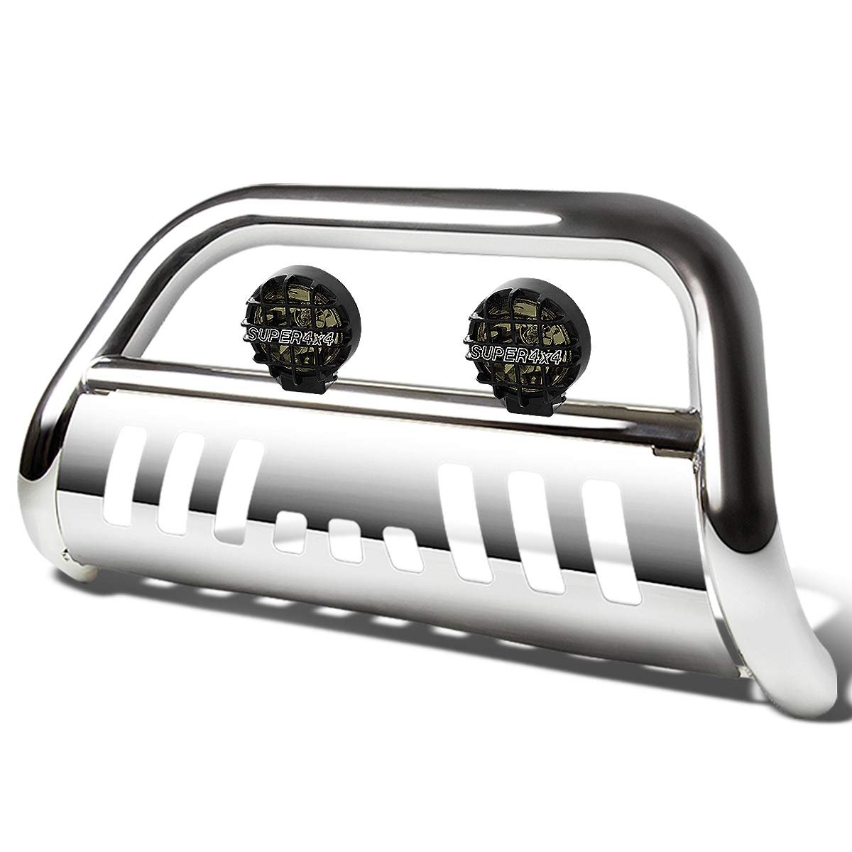 Auto Dynasty For 4runner N280 3 Inches Chrome Bull Bar 6 Black Housing Smoked Lens Fog Lights