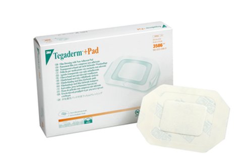 3m Tegaderm Pad Film Dressing With Non-adherent 3586 25 Pieces Pack Of 4