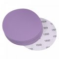Uxcell 15pcs 5-inch Purple Sanding Discs 1500 Grits Hook And Loop Professional Aluminum Oxide Sand Paper Wet Dry Polish For