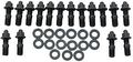 100-1411 12 Point 3 8 In X 1 500 Header Stud Kit Alloy Steel Black 16 Piece Set 