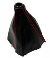 Vms Racing 94-00 Red Stitch Shift Boot For Honda Civic Type-r Ek 1994-2000 Jdm 