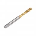 Uxcell Metric Spiral Point Machine Screw Tap M5 Thread H2 Cobalt Titanium Plating M35 Hss