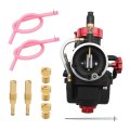 Pe22fl Carburetor 22mm For 110cc 125cc 130cc 140cc Flange Motorcycle Engine With Carb Jets Replacement Predator212 Apollo Tao