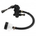 Rear Foot Brake Pump Motorbike Atv Dirt Bike Folding Hydraulic Master Cylinder Reservoir