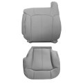 Driver Side Bottom And Back Replacement Seat Covers Microfiber Leather Pewter Gray For Chevy Silverado Suburban Tahoe Gmc 