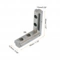Uxcell L-shape Interior Joint Bracket 4pcs Inside Corner Connectors With M6 Screws For 4040 Series Aluminum Extrusion Profile