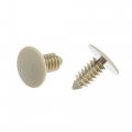Uxcell 8mm Hole Dia Car Plastic Rivet Fastener 50pcs Beige