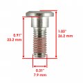 Caltric Front Left Or Right Wheel Hub And Brake Disc Compatible With Honda Trx250x 2009-2020