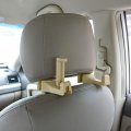 Manswill 2 In 1 Car Back Seat Phone Stand Headrest Tablet Mount Holder Cradle Vehicle 360 Rotatable Hanger Hook Clip Devices
