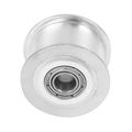 Uxcell Aluminum 3 M 20t 5mm Bore Toothless Timing Idler Belt Pulley Flange Synchronous Wheel For 10mm