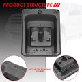 Auto Dynasty Black Center Console Arm Rest Lid Kit W Latch Compatible With Ford F-150 Lincoln Mark Lt 04-08