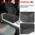 Auto Dynasty Black Center Console Arm Rest Lid Kit W Latch Compatible With Ford F-150 Lincoln Mark Lt 04-08