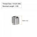 Uxcell Wire Thread Inserts 1 4-20 Unc 5d 304 Stainless Steel Helical Type Coiled Screw Repair Threaded Sleeve Sheath 10pcs