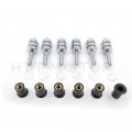 Httmt Mt218-005a- Spike Windscreen Hardware Bolt Kit Chrome Aluminum Bolts Screws Washers Well Nut